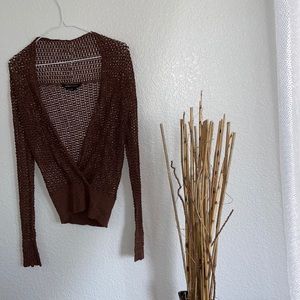 Grunge||cottagecore||western||boho|| crochet, plunge-neck, pull over/sweater